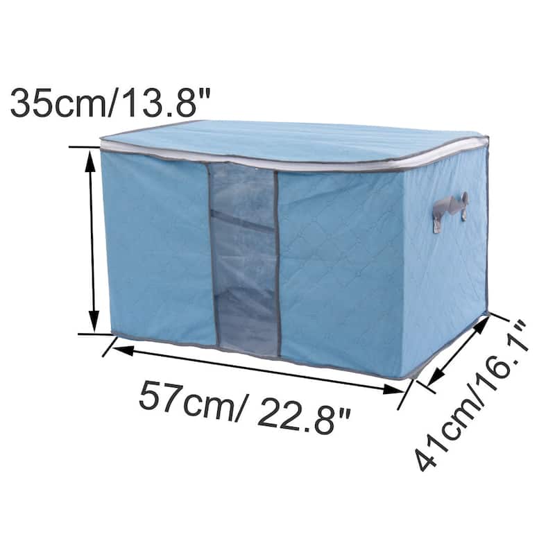Household Quilt Clothes Blanket Pillow Dustproof Storage Bag Container - 22.8" x 16.1" x 13.8"(L*W*H)