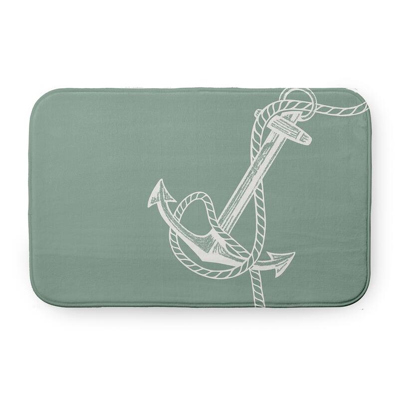 Anchored Bathmat - 24" x 17" - Sage