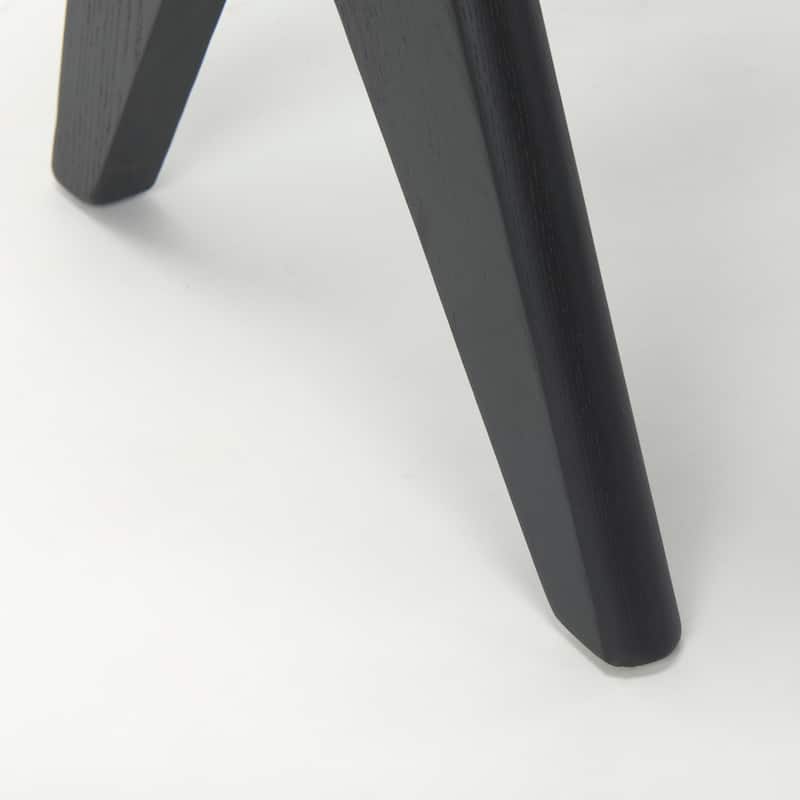 Arvin Black Solid Wood Accent Bench