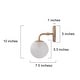 preview thumbnail 12 of 25, Siya Modern 3/2/1 Frosted Glass Bathroom Vanity Lights Romantic Gold Statement Wall Sconces