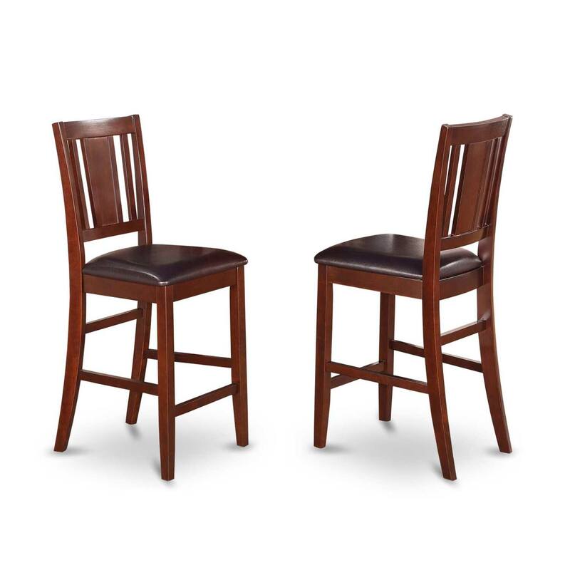 HomeStock 5-Piece Round Mahogany Finish Solid Wood Top Dining table with 4 Chairs with Lattice Back