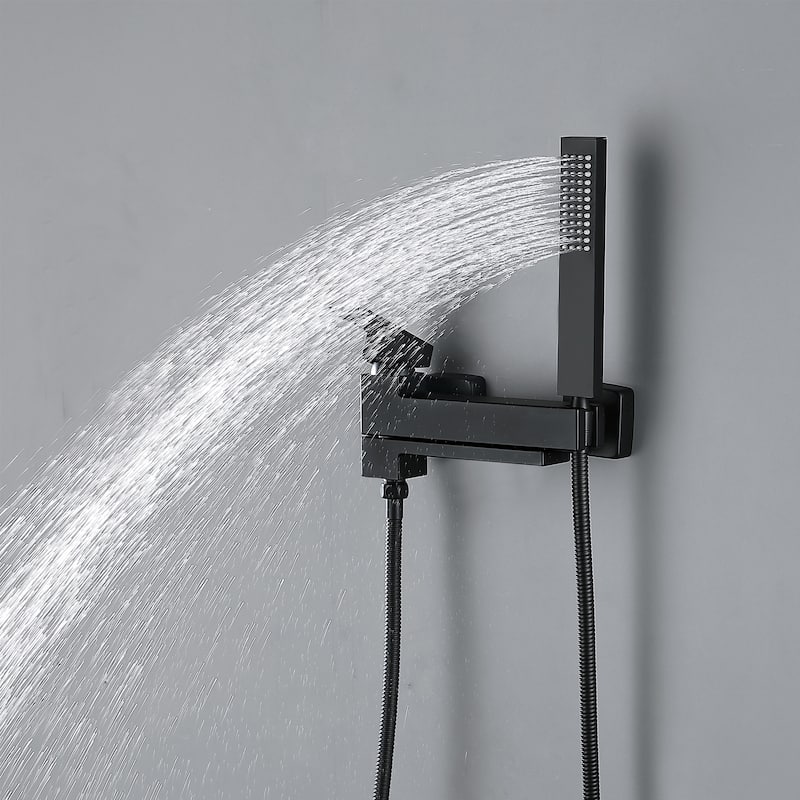 180° rotation Solid Brass Tub Faucets With Handle Shower