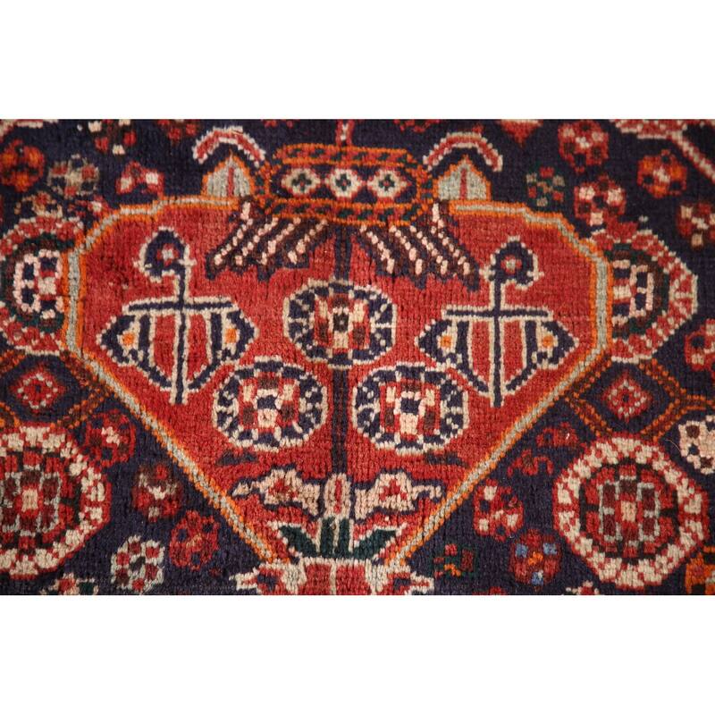 Kashkoli Persian Vintage Area Rug Handmade Wool Carpet - 5'5"x 9'1"