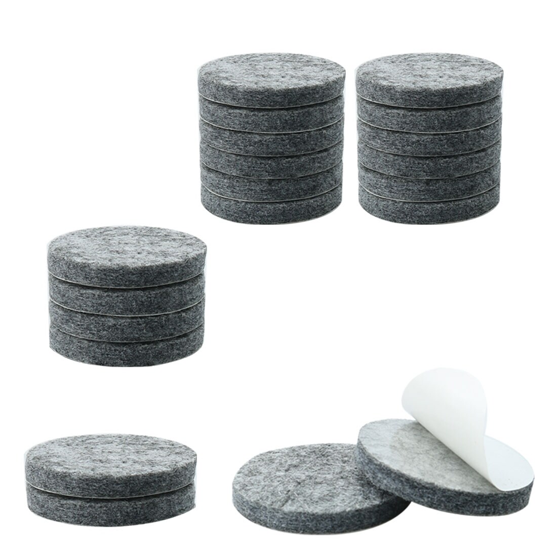 Furniture Pads Round 7 8 Self Stick Anti Scratch Felt Feet Self Stick Anti Scratch Felt Feet