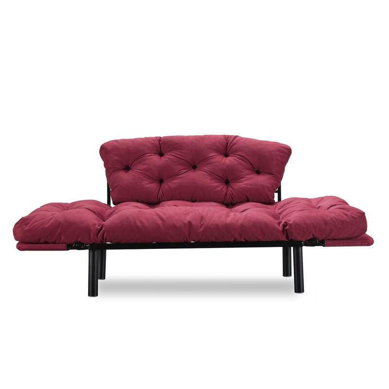 Gazapizm Metal Frame, Tufted Removable Cushions Loveseat