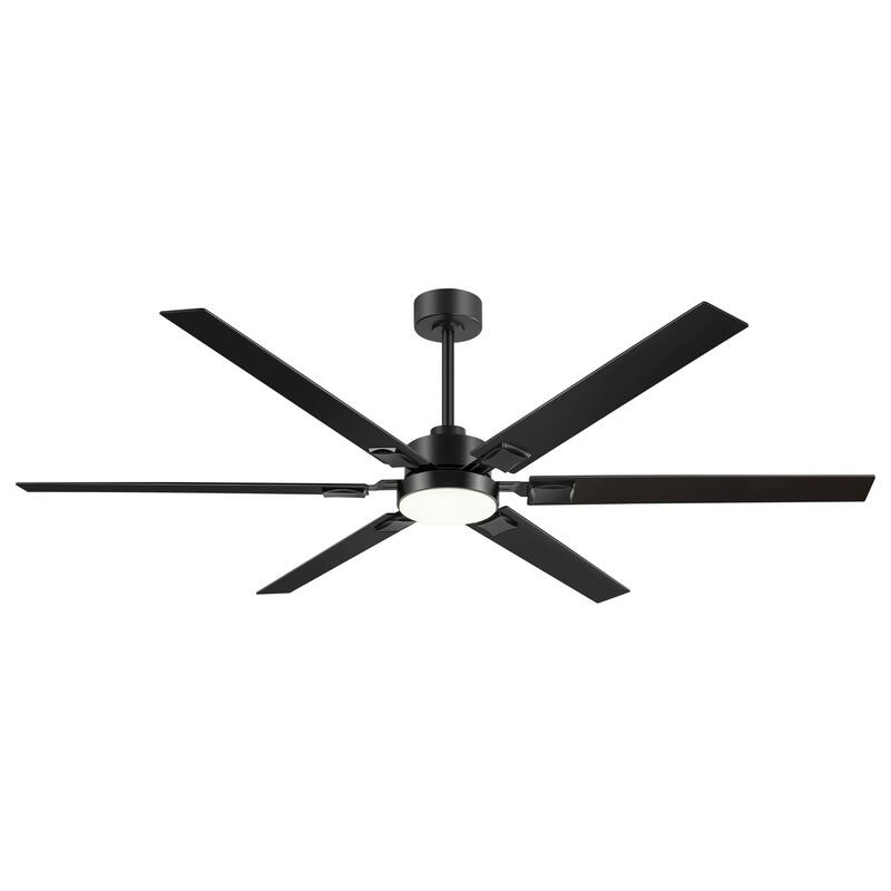 72 Inch Large LED Ceiling Fan with Light Kit and Remote Control