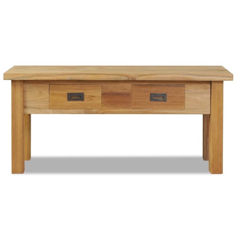 vidaXL Hall Bench Solid Teak 35.4"x11.8"x15.7"