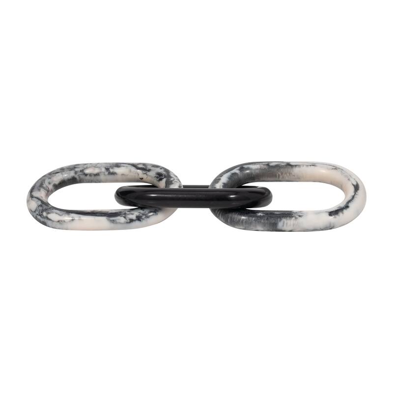 Modern Chain Linked Art Sculpture for Contemporary Spaces - 21" - 21" x 6" x 1"