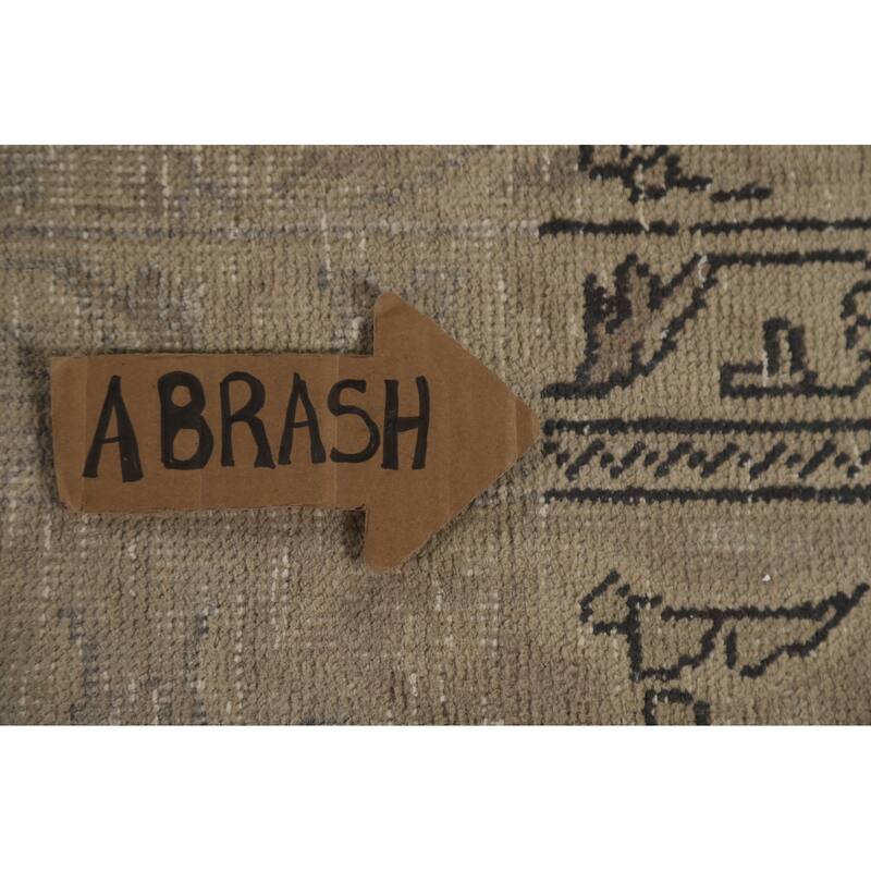 Hand Knotted Oriental 100% Wool Carpet Traditional Floral Beige & Ivories Tabriz Area Rug - 12' 6'' X 9' 6''