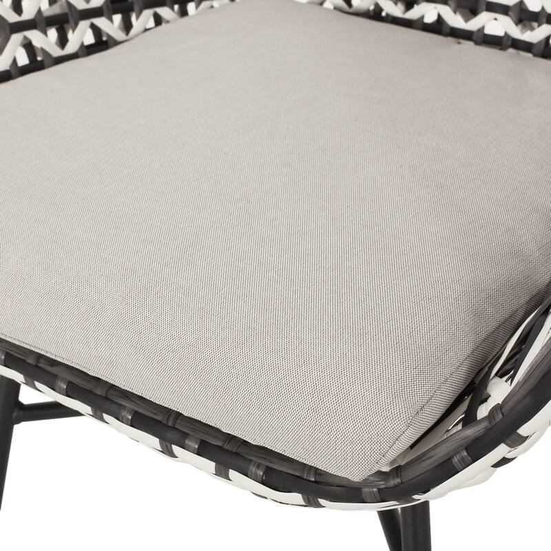 Beulah Outdoor Faux Wicker Chairs (Set of 2) by Christopher Knight Home