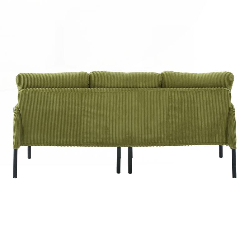 Oversized Loveseat, Modern & Plush Double-seater Sofa, Corduroy Upholstered Couch