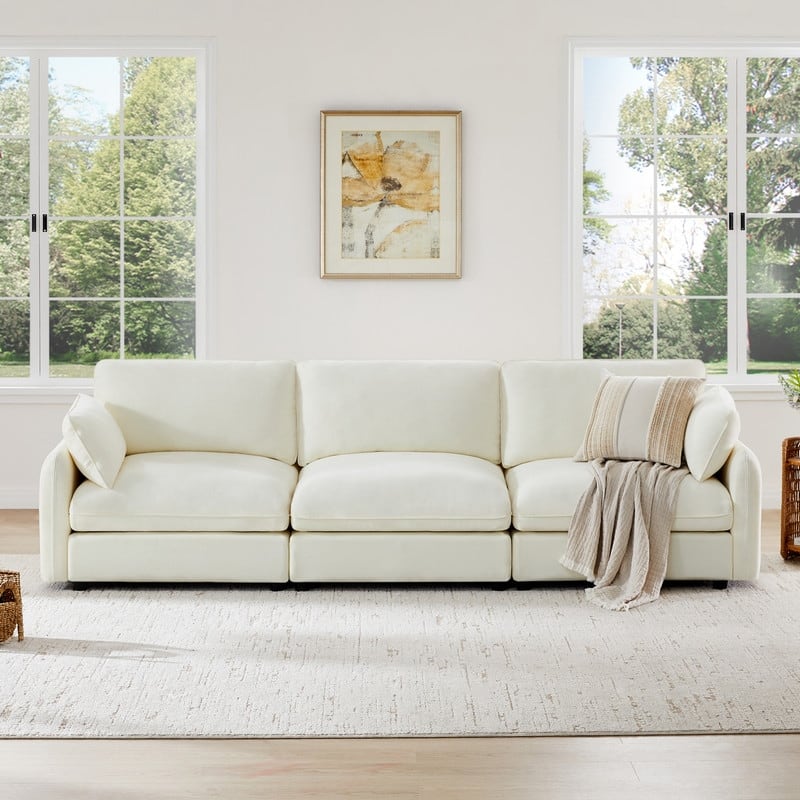 Spruce & Spring Oversized Cloud Modular Sectional Couches for Living Room