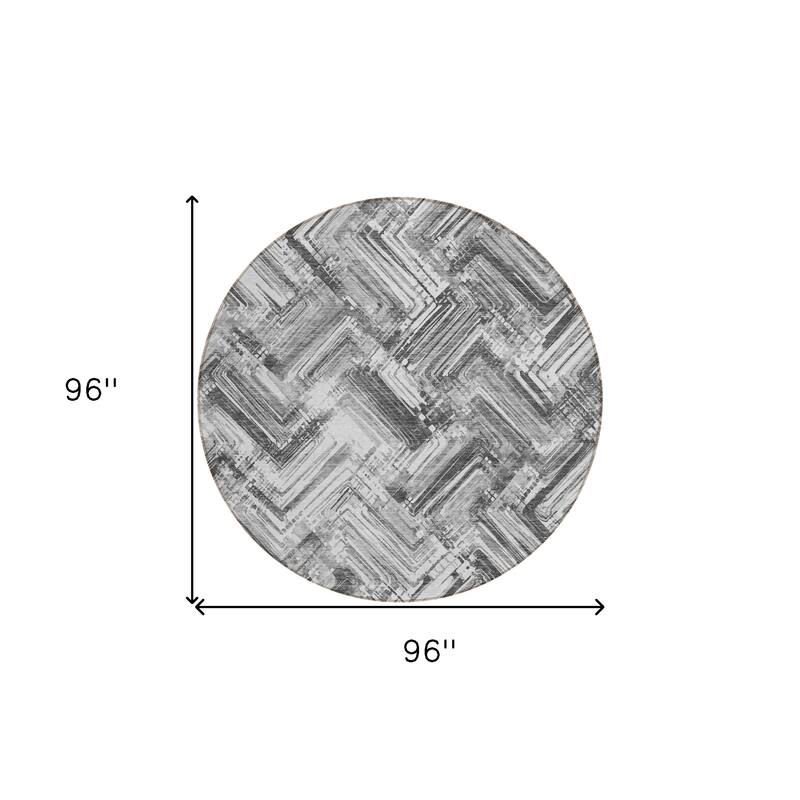 HomeRoots Geometric Transitional Rectangle Outdoor Rug