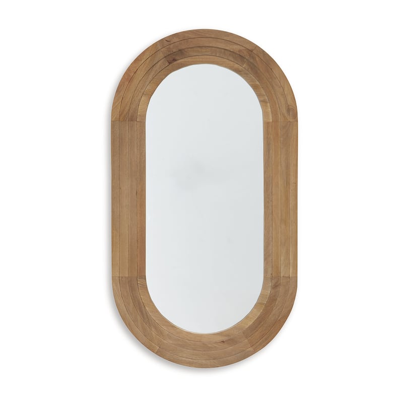Signature Design by Ashley Daverly Brown Accent Mirror - 28.13" W x 1.63" D x 51.88" H