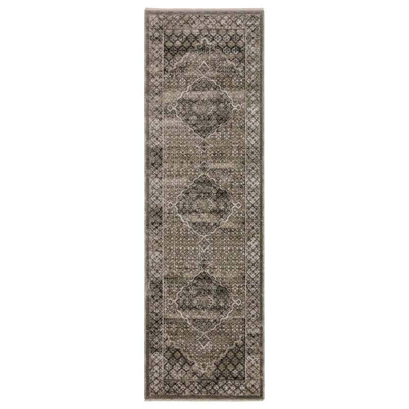 HomeRootsMedallion Traditional Rectangle Area Rug