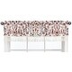 preview thumbnail 1 of 4, Sweet Jojo Designs Ivory and Orange Boho Vintage Floral Girl Window Curtain Valance Bohemian Rust Botanical Flower Green Fringe