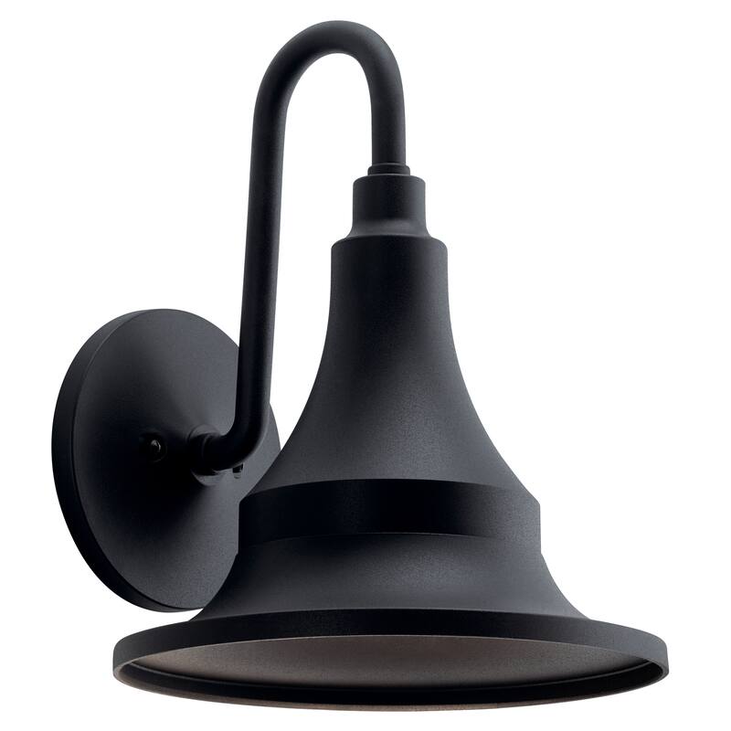 Kichler Hampshire 15.25 inch 1 Light Medium Outdoor Wall Light in Textured Black