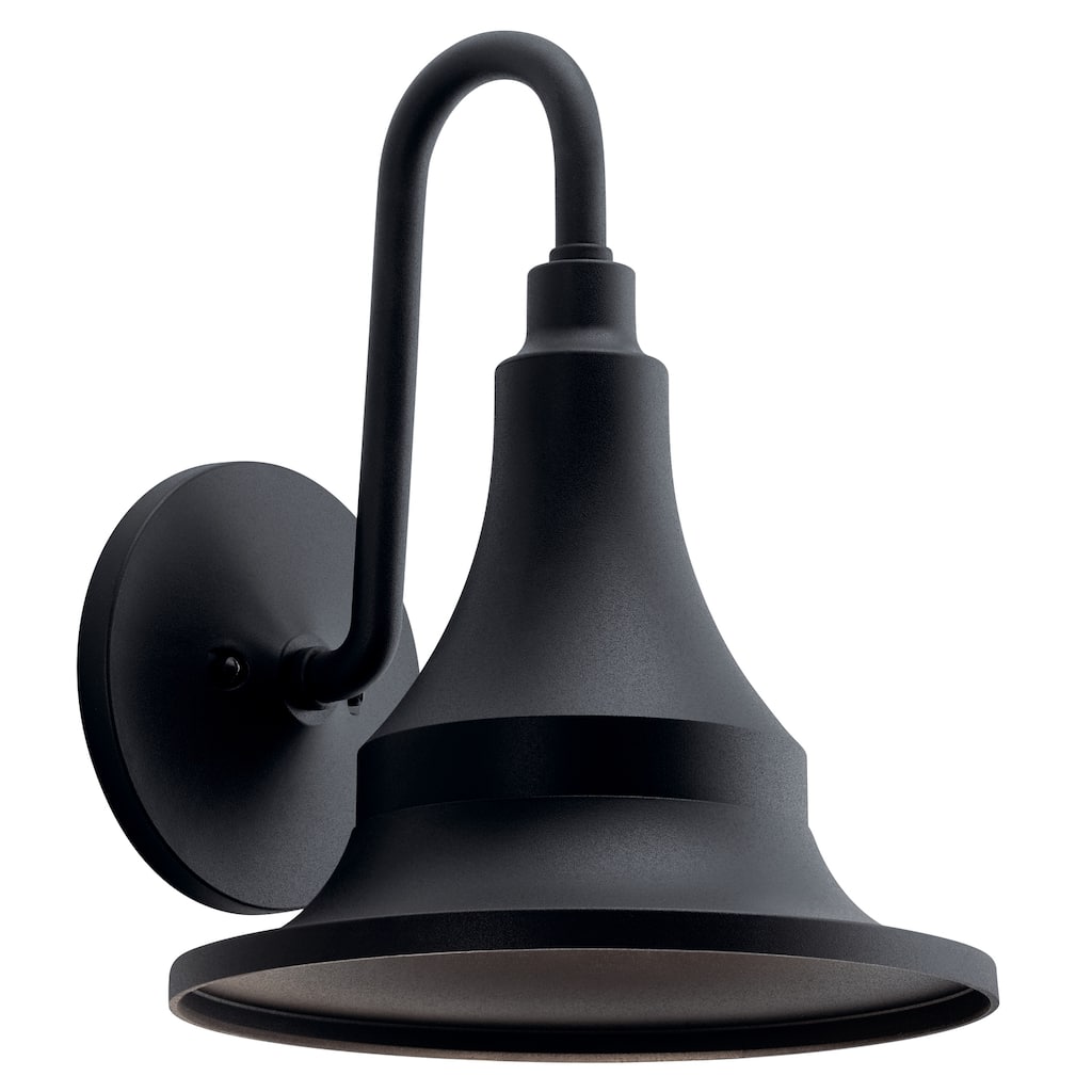 Kichler Hampshire 15.25 inch 1 Light Medium Outdoor Wall Light in Textured Black