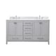 preview thumbnail 10 of 8, Elegant Lighting VF18860D Irene 60" Free Standing Double Basin Vanity