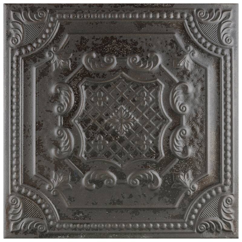 Merola Tile Fitz Lead 8" x 8" Ceramic Wall Tile