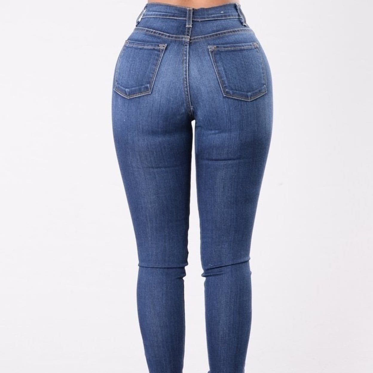 stretchy distressed jeans