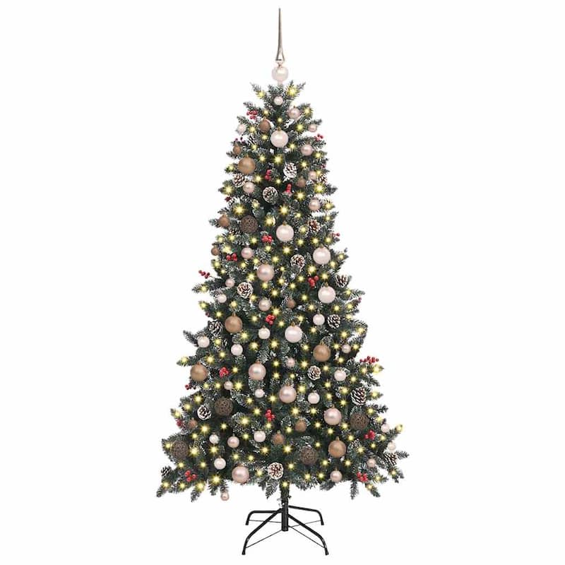 vidaXL Artificial Christmas Tree Green PVC