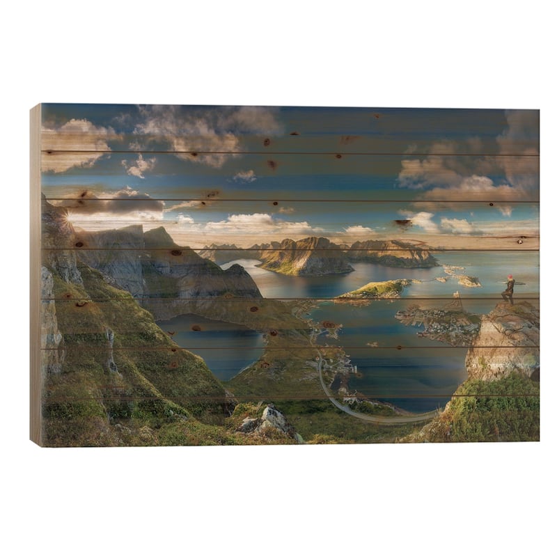 Reinebringen Views Print On Wood by Dr. Nicholas Roemmelt - Multi-Color - 18x26x1.5