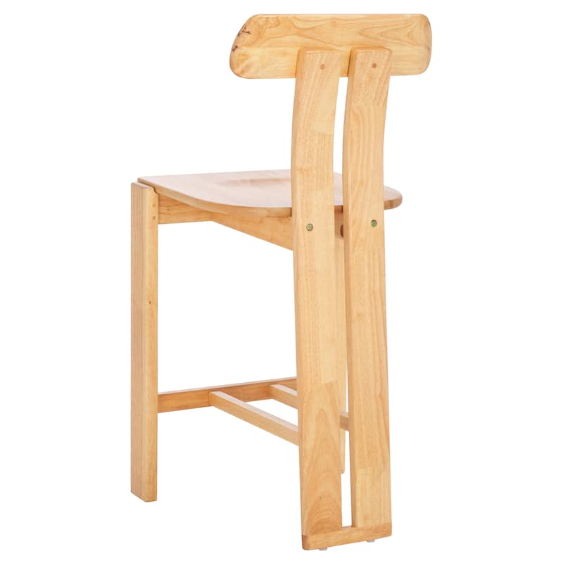 SAFAVIEH Home Cayde Wood Counter Stool - 19"W x 19"D x 40"H