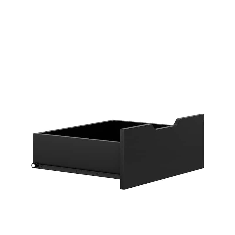 Roomfitters Hall Tree with 6 Hooks & Pegboard, Entryway Bench with Shoe Storage Organizer, Modern Coat Rack & Drawers, Black