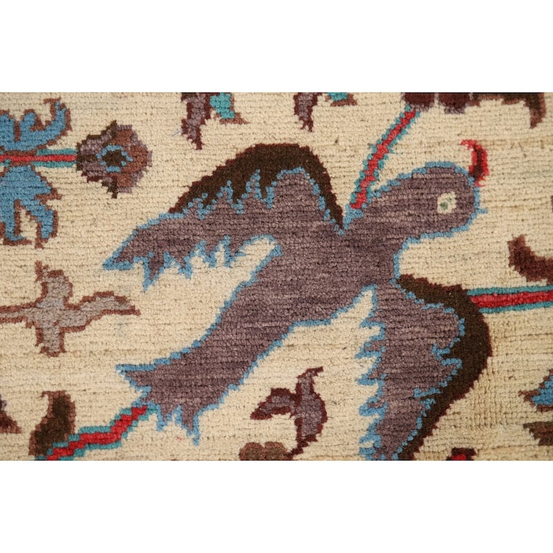 Animal Pictorial Ziegler Oriental Accent Rug Handmade Wool Carpet - 2'0" x 3'0"