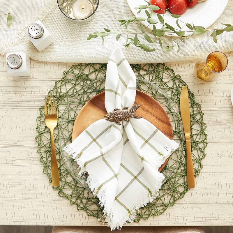Design Imports Woven Paper Kitchen Placemat Set (Set of 6)