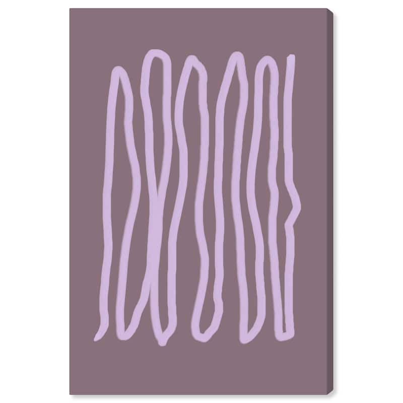Wynwood Studio Canvas Abstract Rope Purple and Modern & Contemporary Wall Art Canvas Print