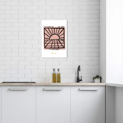 Wynwood Studio Canvas Advertising Consistency Routine Black and Light Pink Modern & Contemporary Wall Art Canvas Print
