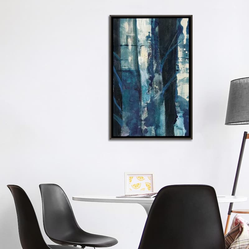 "Deep Woods I Indigo" by Albena Hristova Framed