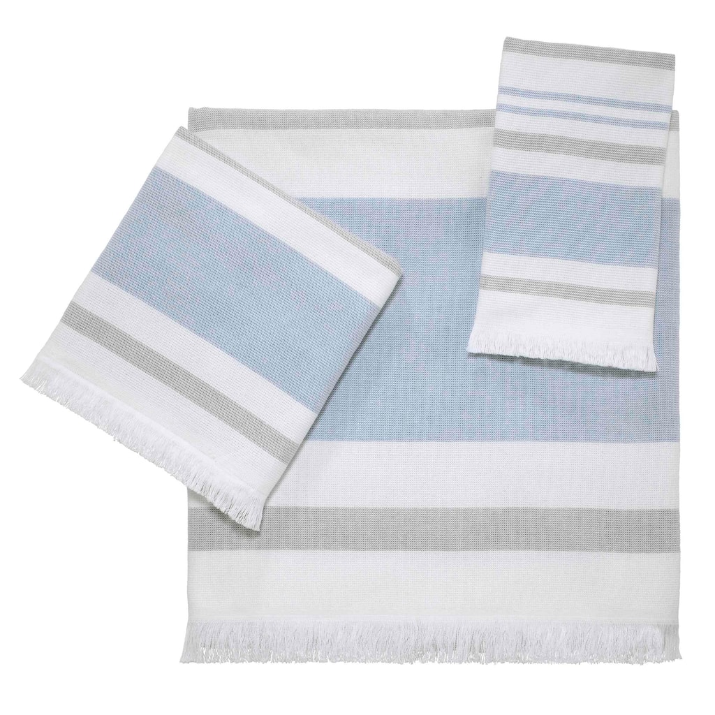 Izod Clubhouse Stripe 3-Piece Towel Set - Towel 3pc Set - B/H/FT