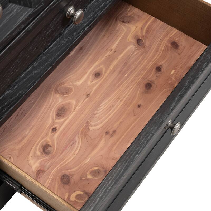 Furniture of America Durem Modern Classic Wood 2-Drawer Oversized Nightstand with USB Ports (Set of 2)
