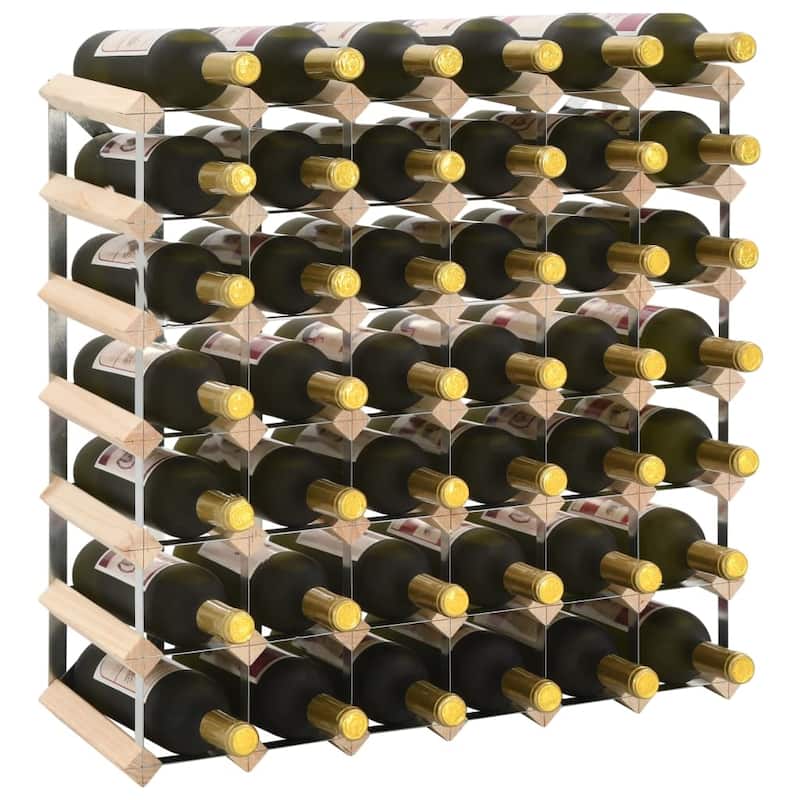 vidaXL Countertop Wine Rack Bottle Holder Wine Storage Organizer Solid Wood