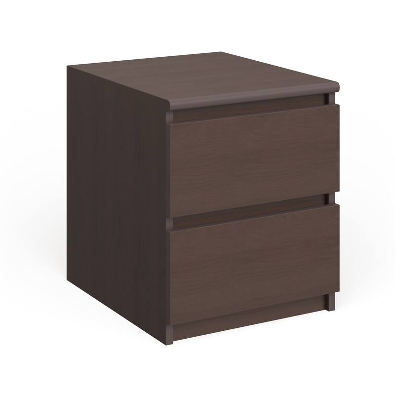 Porch & Den McKellingon Contemporary 2-drawer Nightstand - Coffee