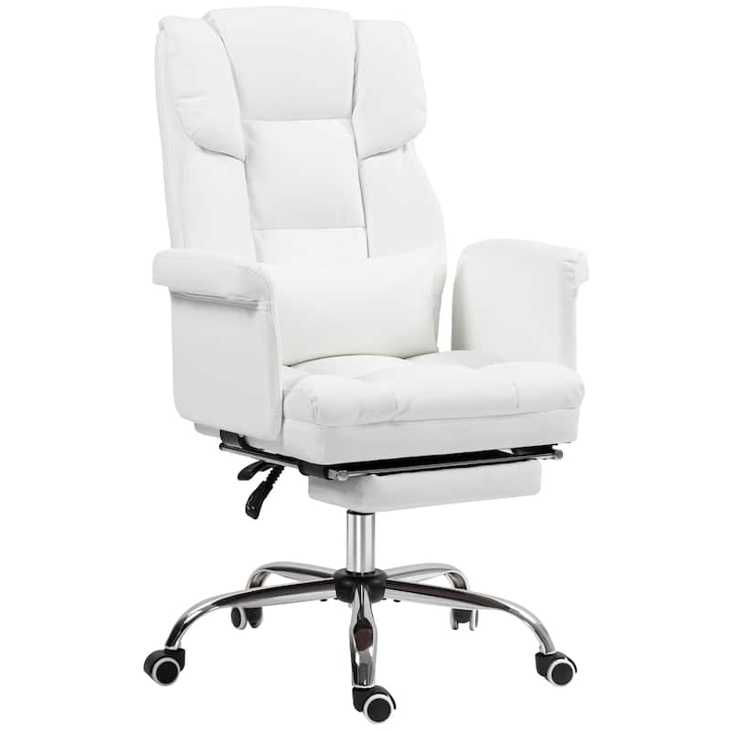 Ergonomic Executive Office Chair, PU Leather Reclining Desk Chair