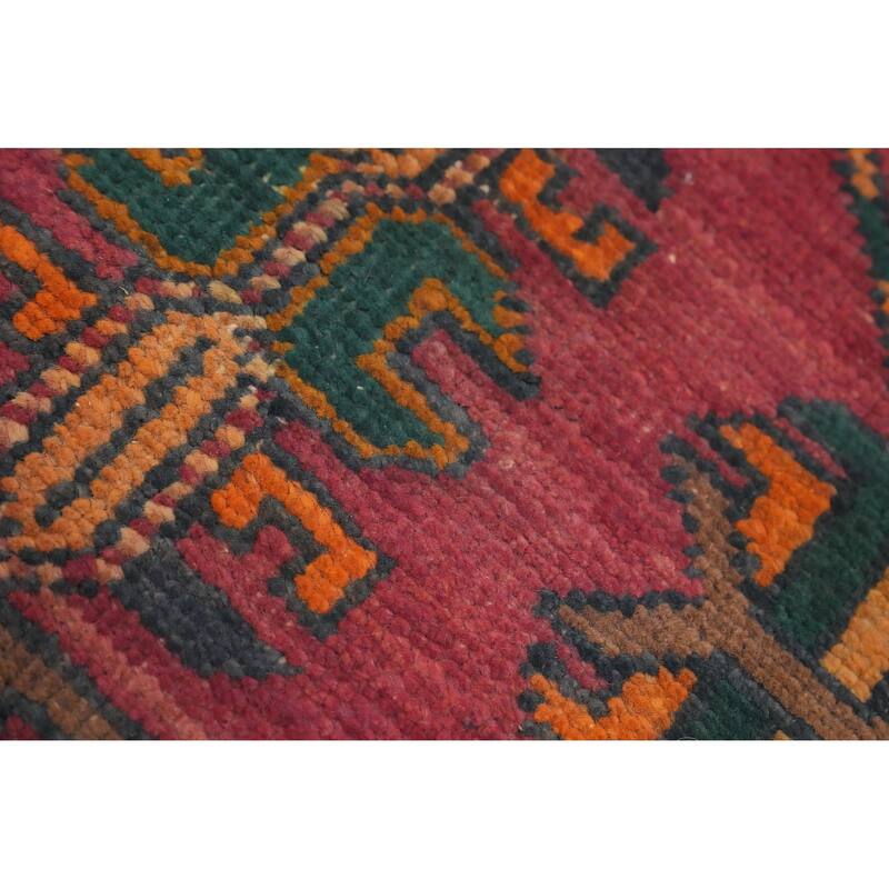 Hand Knotted Oriental 100% Wool Carpet Traditional Tribal Multi-Colored Tabriz Area Rug - 8' 2'' X 3' 7''