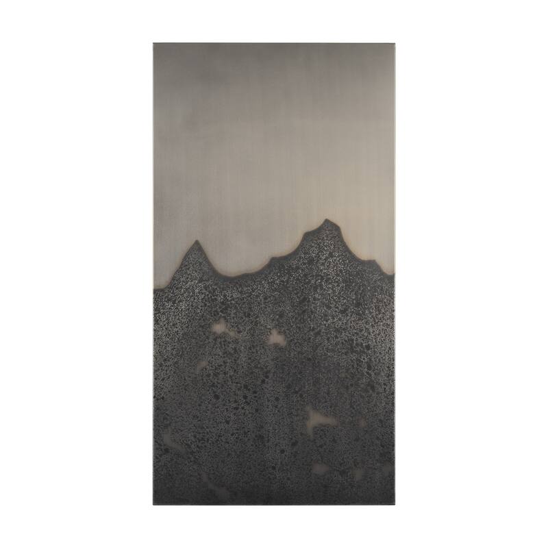 Raum Painted Monochrome w/ Acid Wash Metal Wall Art - 45.0L x 23.5W x 1.0H
