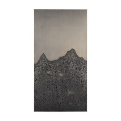 Raum Painted Monochrome w/ Acid Wash Metal Wall Art