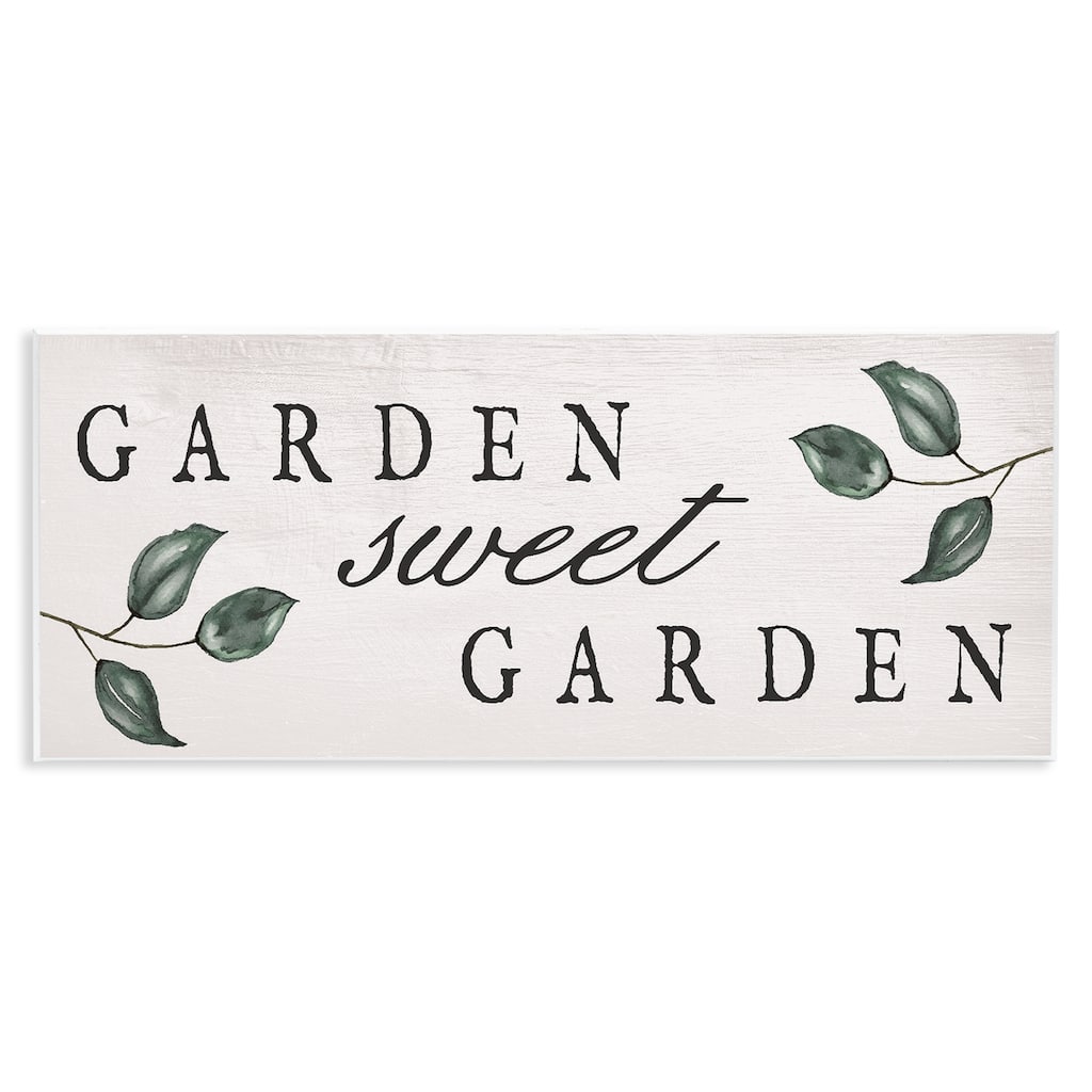 Stupell Sweet Garden Sign Wall Plaque Art Design By Lil' Rue