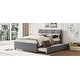 preview thumbnail 11 of 9, Chic Upholstered Platform Bed with Versatile Trundle for Enhanced Comfort