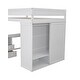 preview thumbnail 33 of 32, Grey Full Loft Bed with Desk, Wardrobes, and Storage Drawers