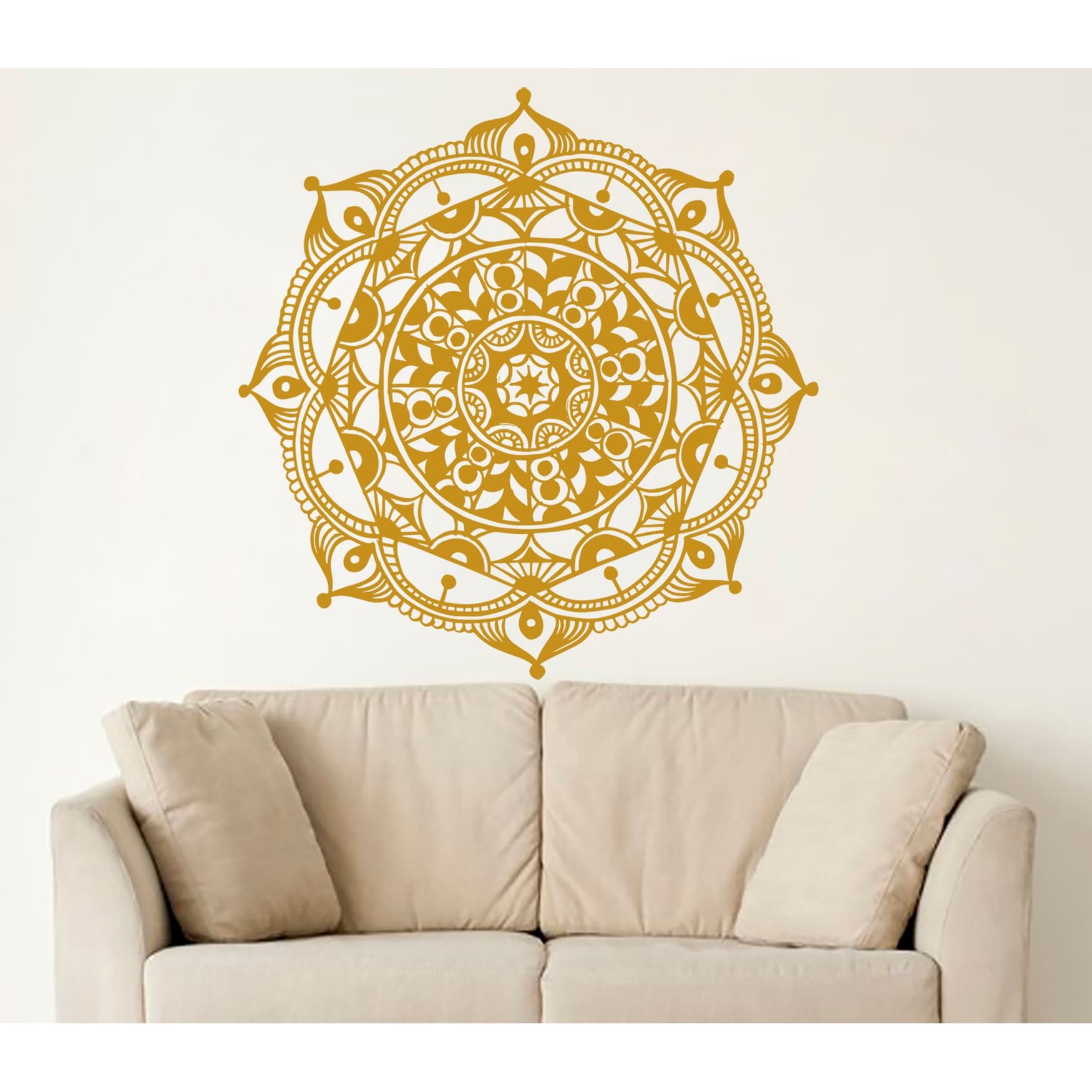 Details about   Wall Wallpapers Mandala Vinyl Decal Meditation Decoration Large Flower Bedroom