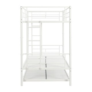 Kid-Friendly Design Twin Over Twin Bunk Bed,Metal