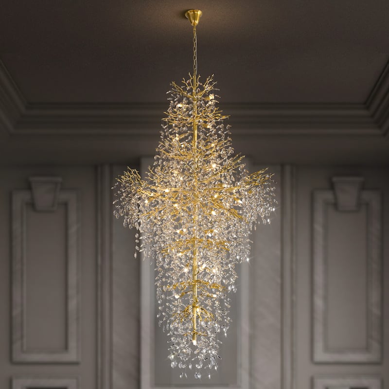 KAYLA 39.3-90.5in HorseshoeMountain ShapeChandelier - 90.5in - Gold