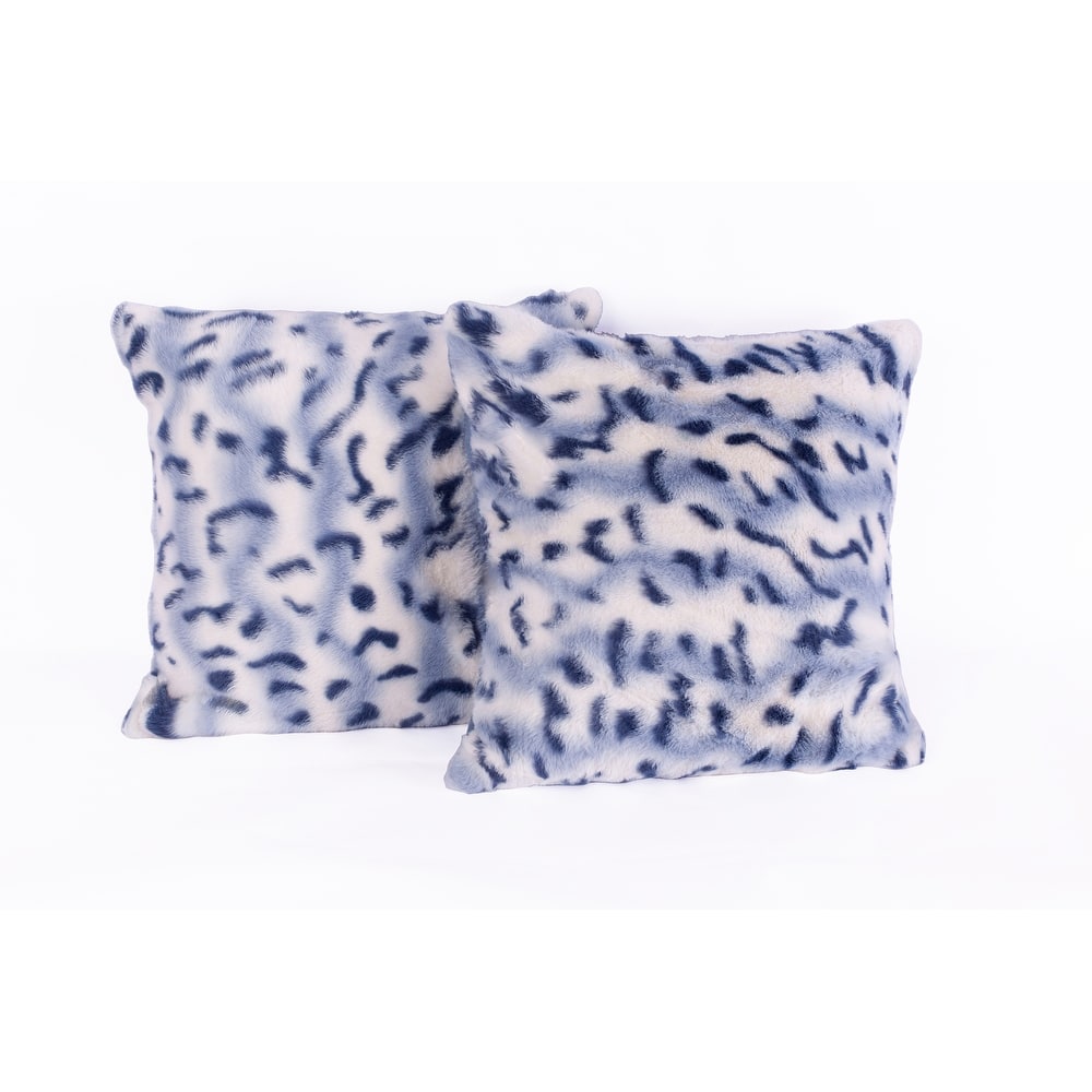 Amara fauxfur Throw Pillow Covers Set of 2, NO INSERT