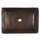 preview thumbnail 6 of 10, 20-in Rectangle Vessel Hammered Copper Sink (VREC2014DB)
